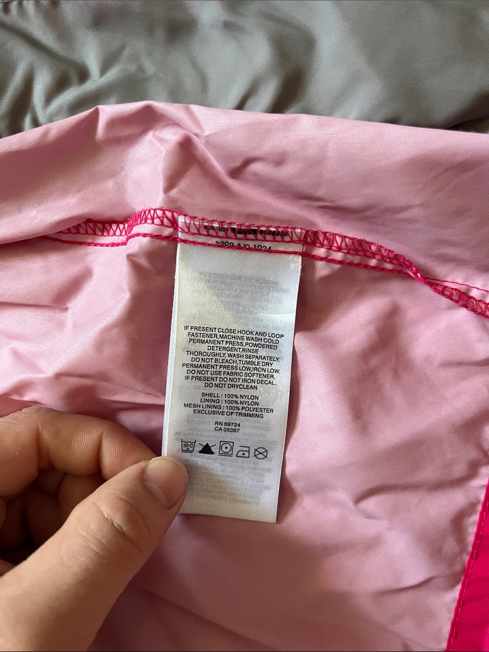 Columbia Women's Bright Pink Hooded Rain Jacket - Picture 5 of 6
